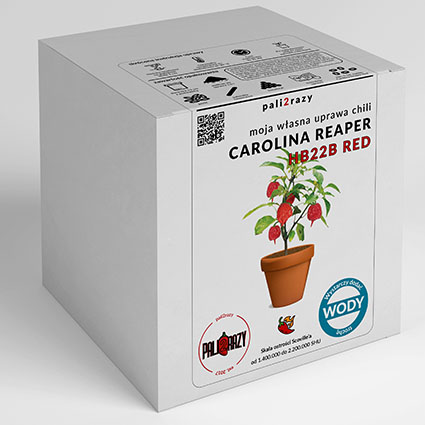 moja domowa uprawa zestaw do samodzielnej uprawy papryki Carolina Reaper HP22B Red